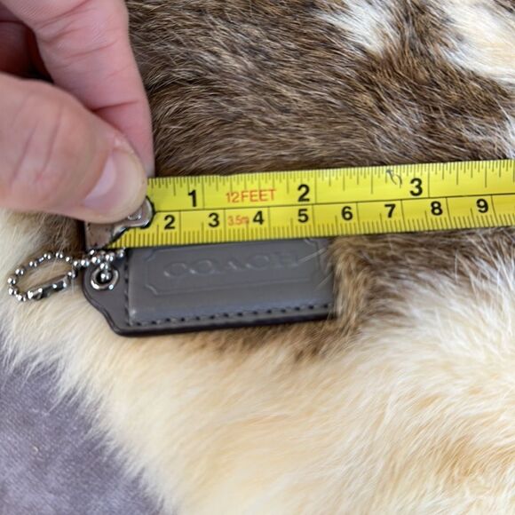 Coach Gray Leather Hang Tag Replacement - Picture 4 of 4